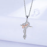 Fashion European And American Style Cross Necklace Female Sister Clavicle Chain